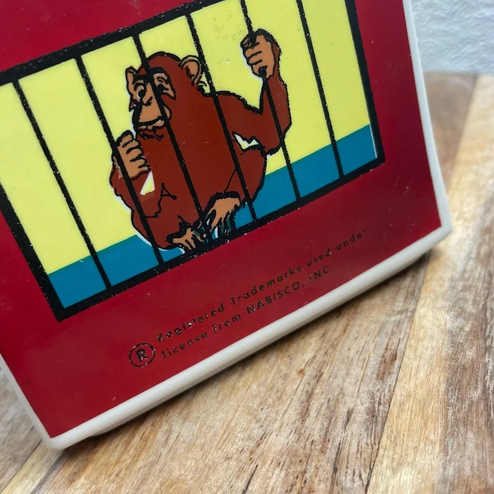 Vintage l 70s 1972 Nabisco Novelty Kitsch Barnum’s Animals Crackers Cookie Jar